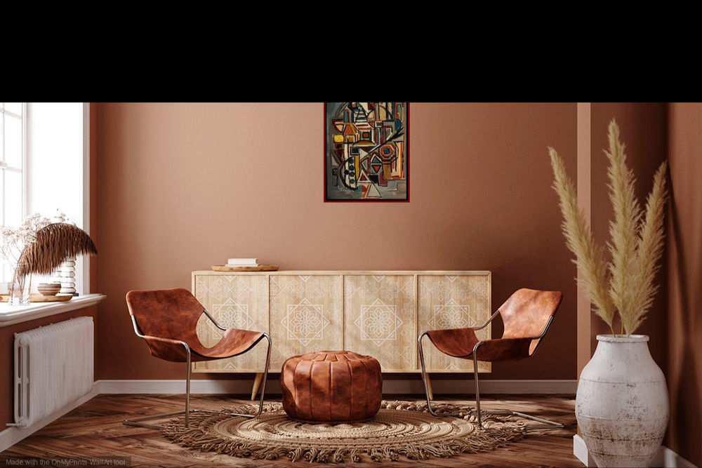 SKENGGIE COMPOSITION ABSTRAITE LOT DE 2 