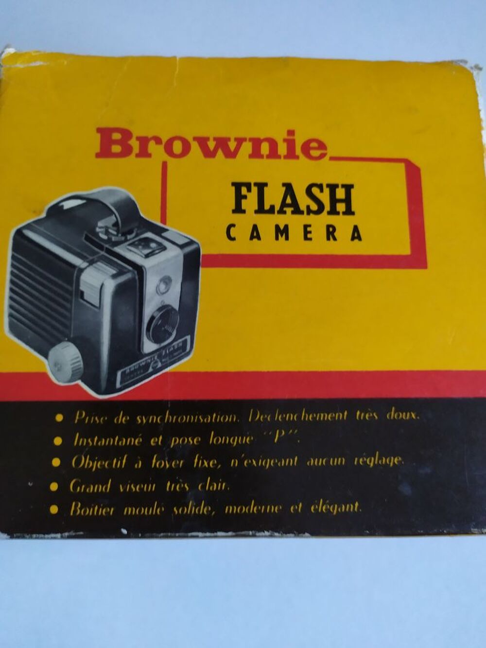 BROWNIE FLASH CAMERA 1955 avec bo&icirc;te et notice Photos/Video/TV