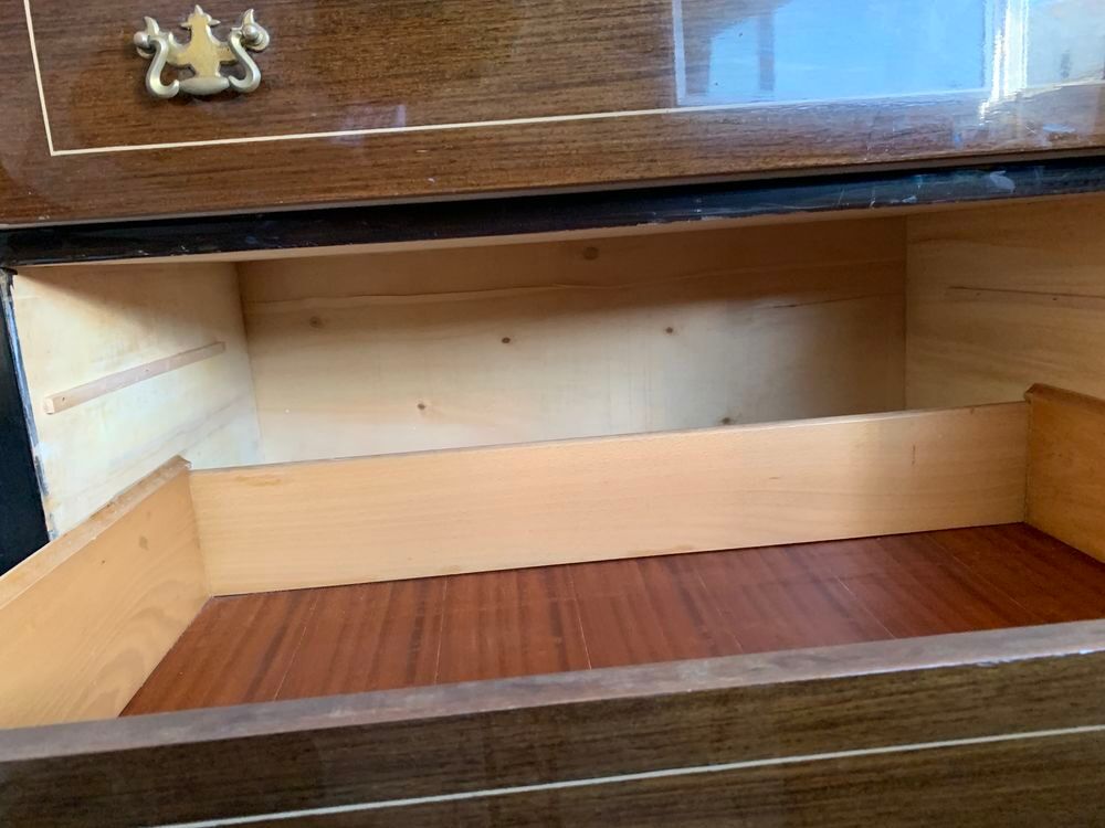 SOMPTUEUX ENFILADE/COMMODE/BAHUT BOIS : MARBRE &amp; BOIS NOBLE Meubles