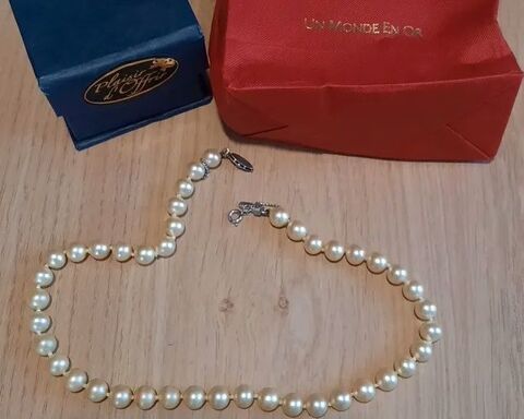 Ancien collier de perles de culture véritables - L 40 cm   150 Domart-en-Ponthieu (80)