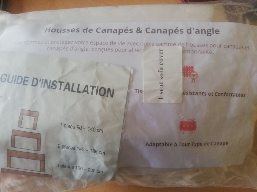 Housse de canap&eacute; une place Décoration