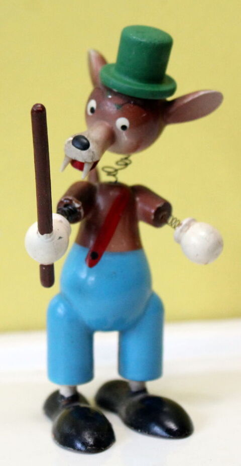 Figurine en bois Bobble Head GOULA Grand M�chant Loup 30 Issy-les-Moulineaux (92)