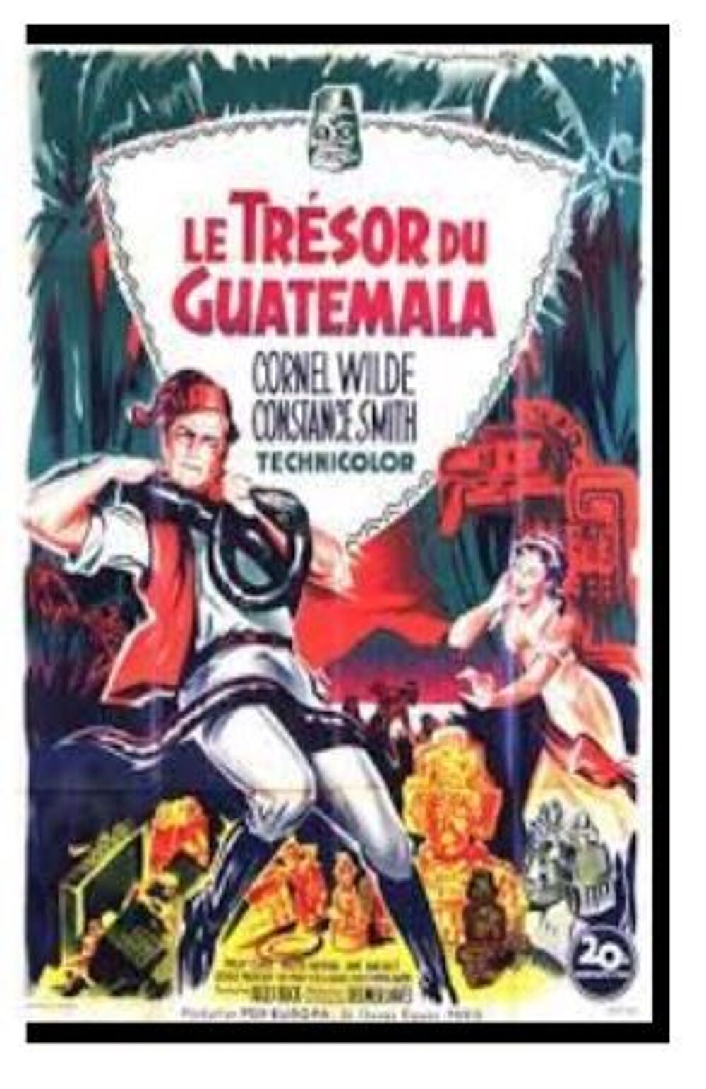 LE TRESOR DU GUATEMALA avec cornel wilde DVD et blu-ray