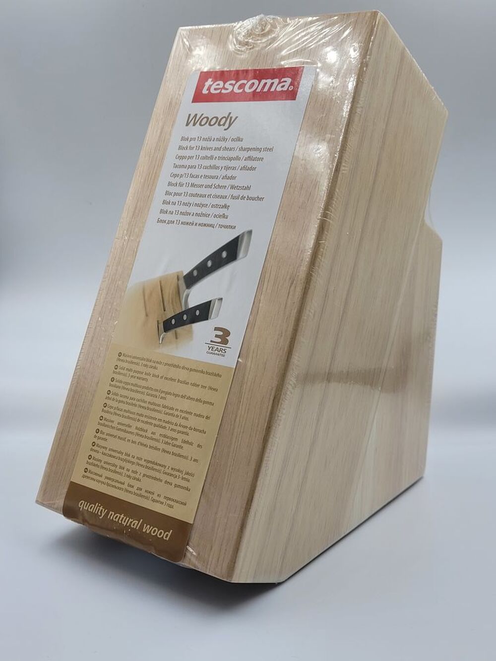 Bloc couteau cuisine TESCOMA en bois de haute qualit&eacute; Cuisine
