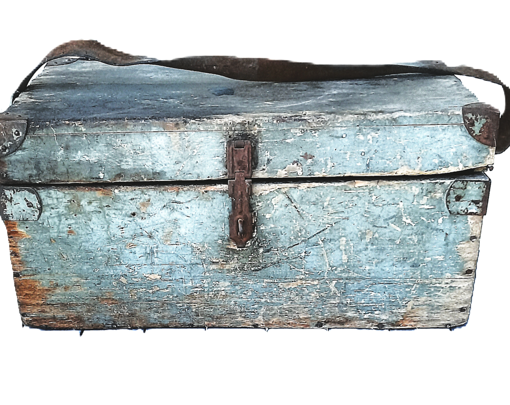 Ancienne caisse d'outillage professionnelle vintage 