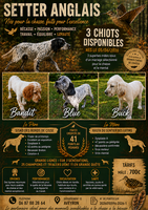   Chiots Setter Anglais 