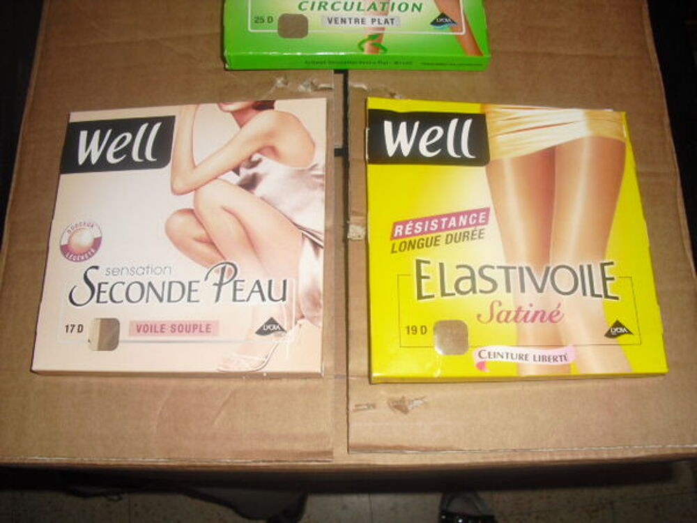 COLLANTS WELL NEUF diff&eacute;rents TAILLE 2 LOT DE 3 Vêtements