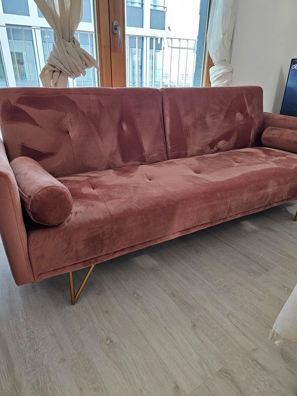 Canap&eacute; Inclinable 3 Places en Velours Jehrd
Meubles
