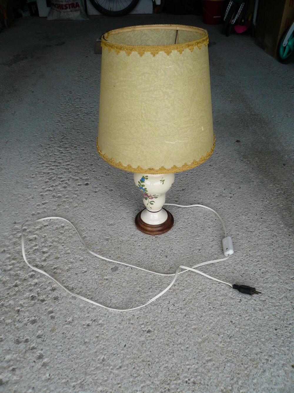 Lampe bois et c&eacute;ramique Décoration