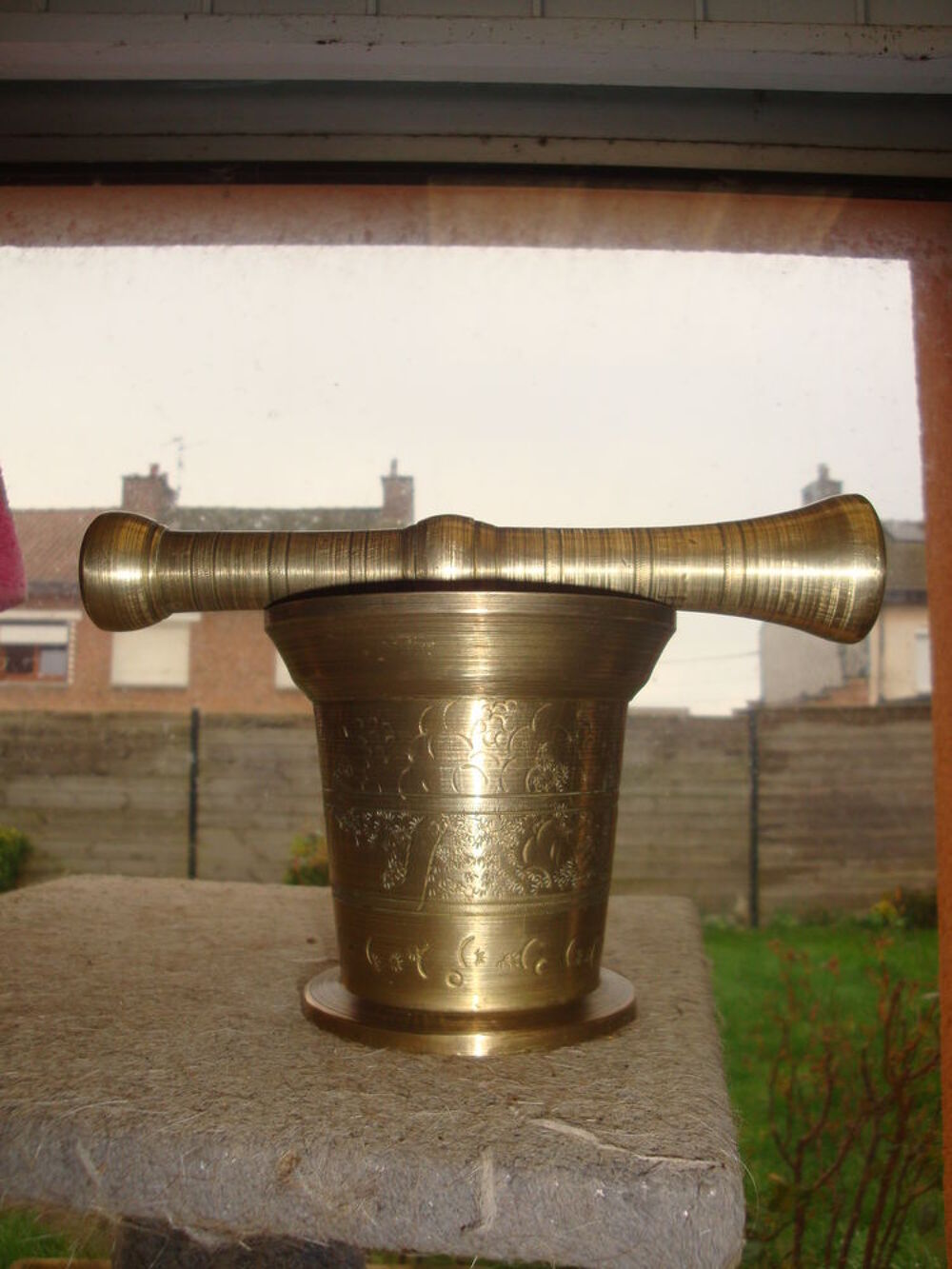 Mortier en bronze 