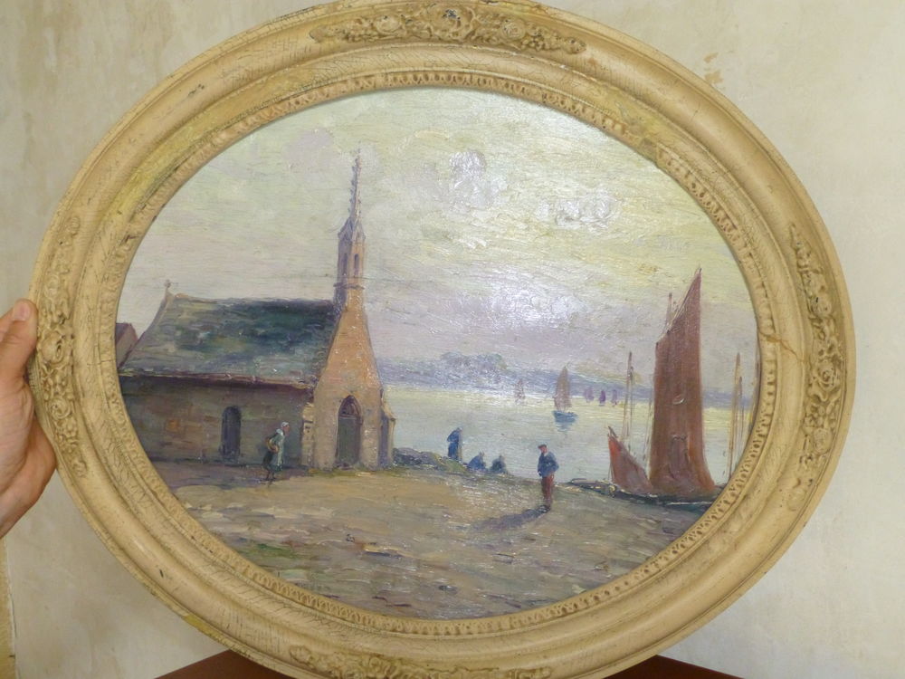 BUSTE TERRE CUITE / TABLEAU CONCARNEAU Décoration