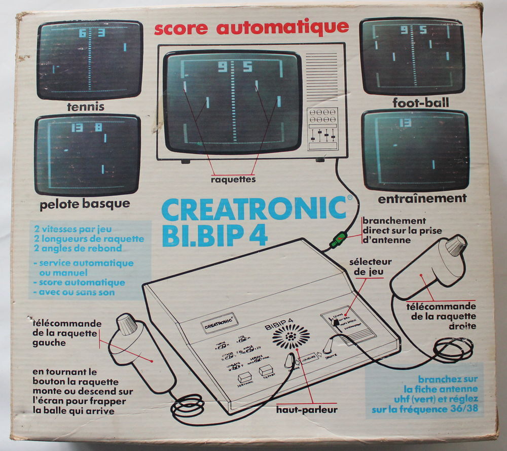 Creatronic BI.BIP 4 Une console pong avec licence Magnavox Consoles et jeux vidéos