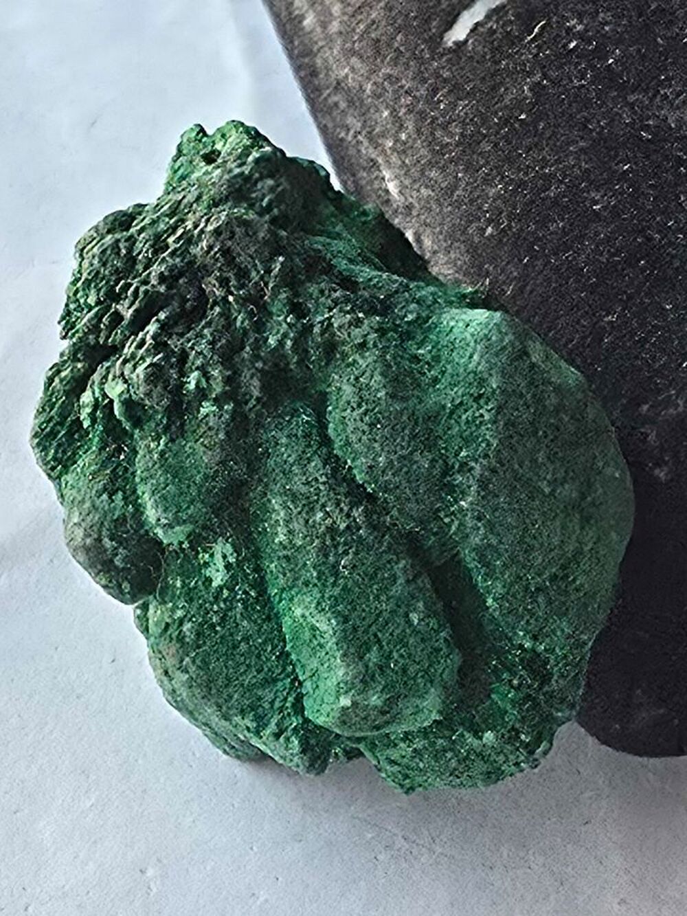 Malachite Fibreuse du Katanga-Rare Stalactite Naturelle 48g 