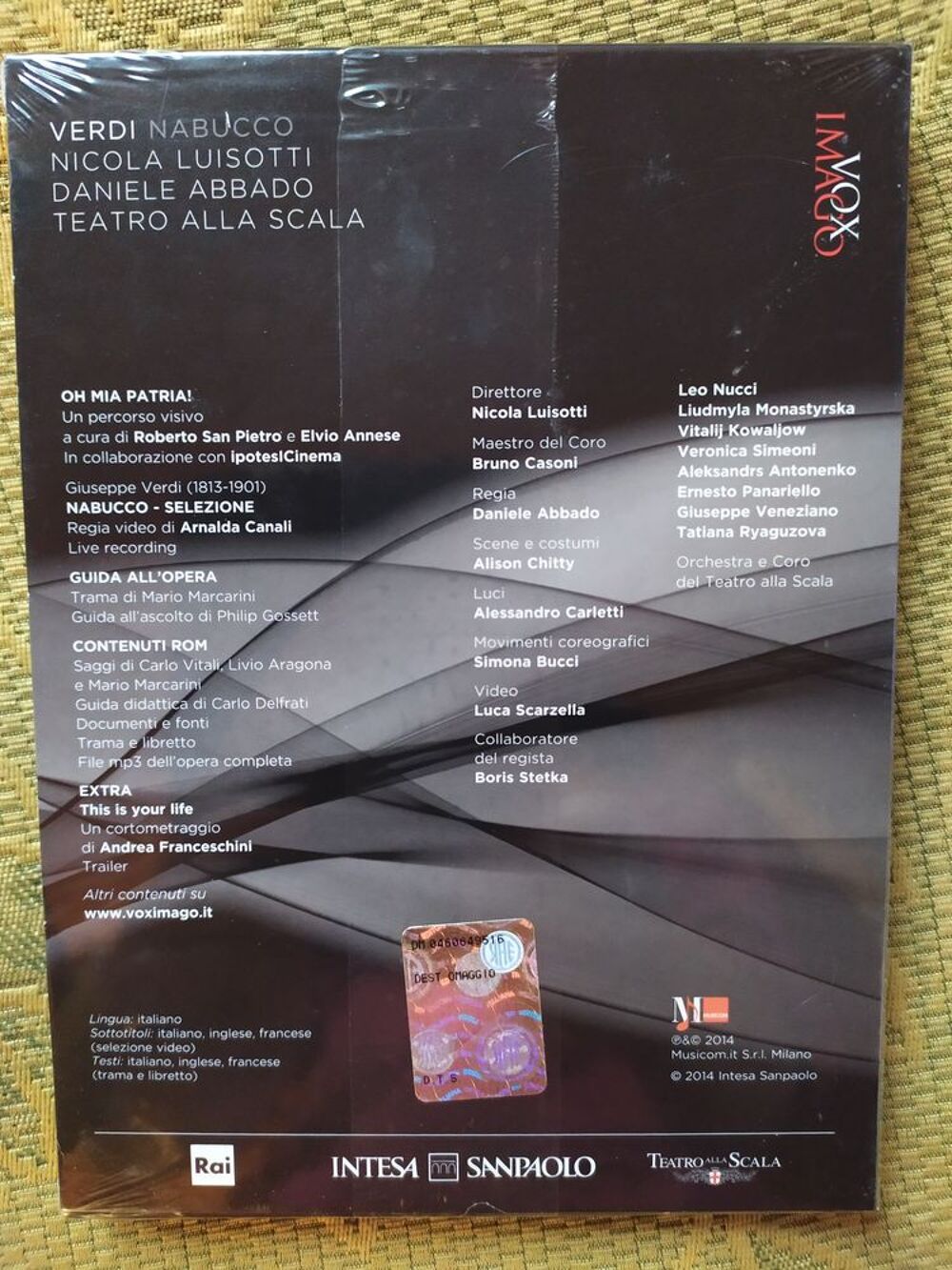 DVD Nabucco de Verdi DVD et blu-ray