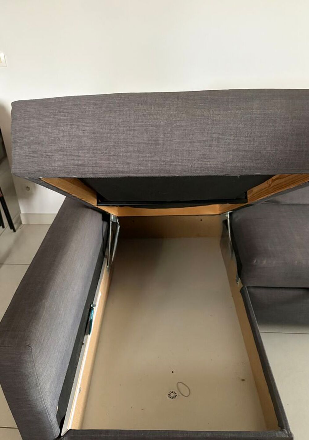 Canap&eacute; d'angle convertible avec coffre () Meubles