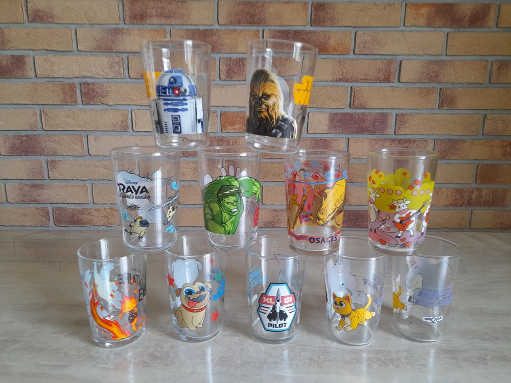 VERRES DESSINS ANIMES Jeux / jouets