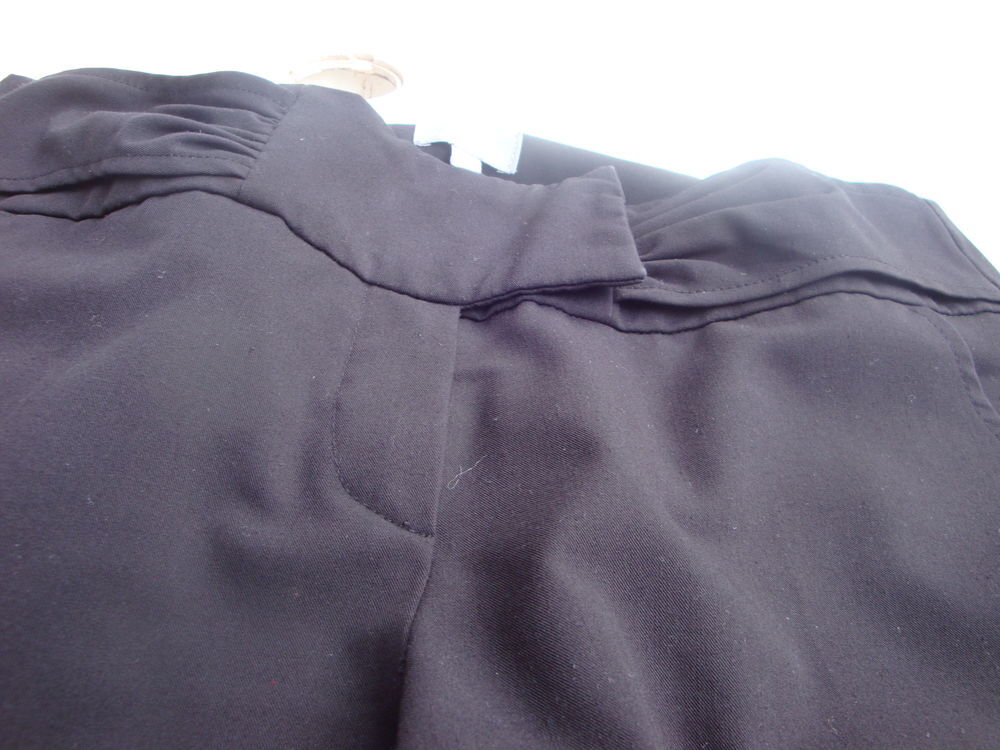 Pantalon noir taille haute Vêtements