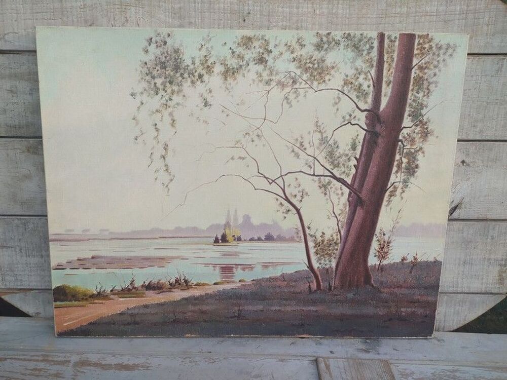 Tableau Tours La Loire Andr&eacute; Jacquet Peintre Tourangeau Décoration