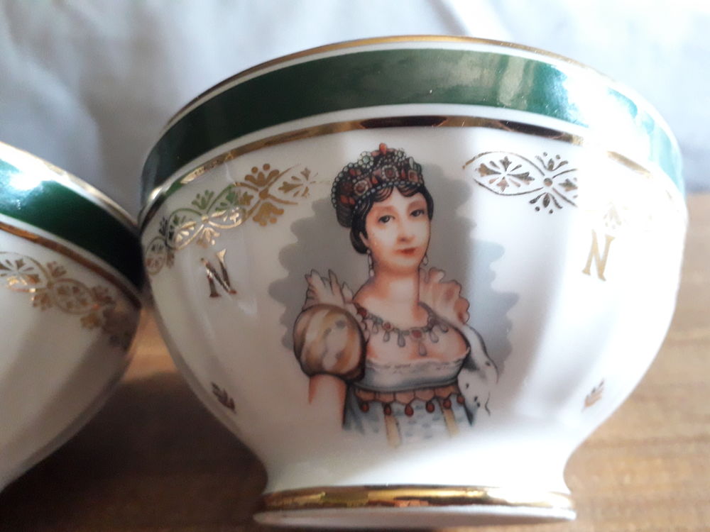 Petits bols en porcelaine : Napol&eacute;on et Jos&eacute;phine 