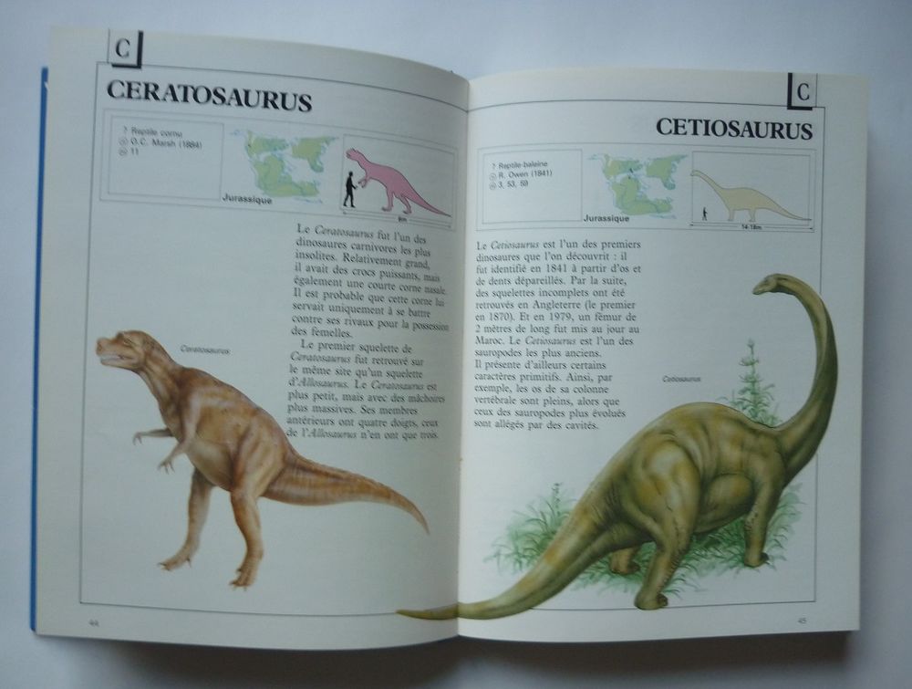 LES DINOSAURES DE A &agrave; Z Michael Benton (&Eacute;dit. ROUGE OR 1990) Livres et BD