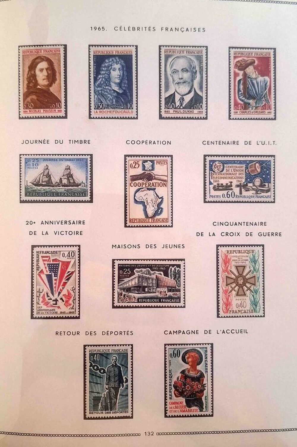 S&eacute;rie de timbres de collection de France G15 