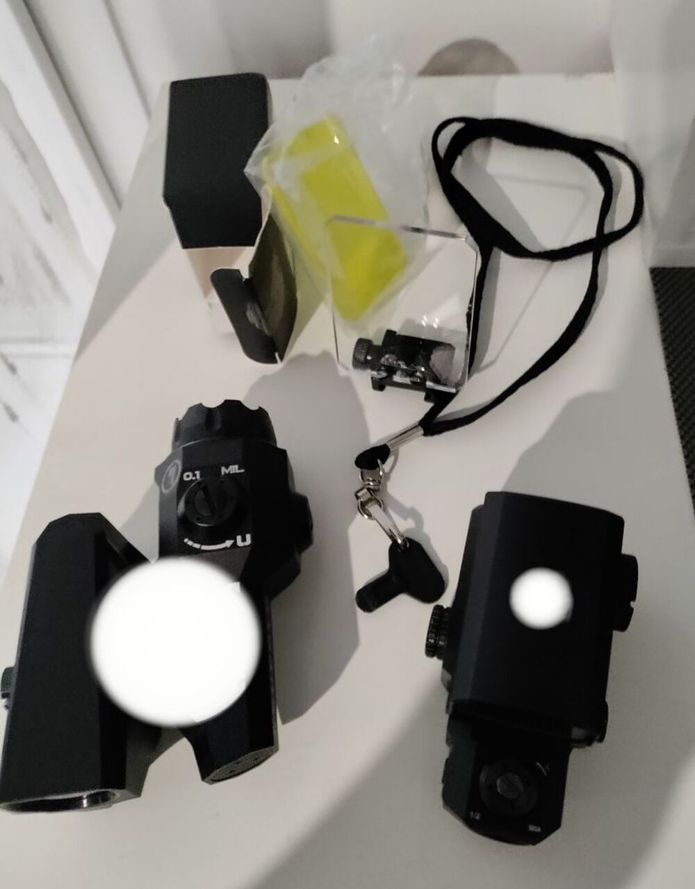 Airsoft Vis&eacute;e poing rouge LCO et Magnifier type D-EVO Noir Sports