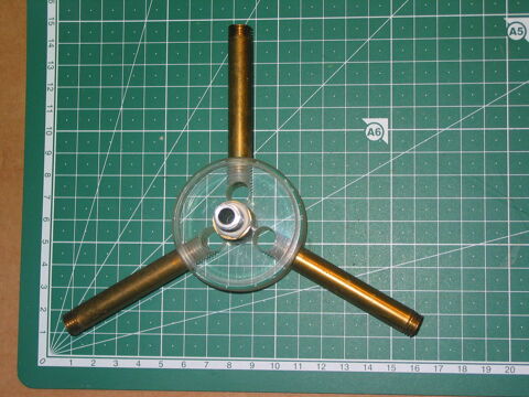 Lot de pi�ces de lampe R�PARTITEUR vintage 1950 art d�co gua 5 Marseille 13 (13)