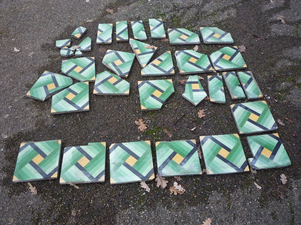 Carreaux de ciment vert Bricolage