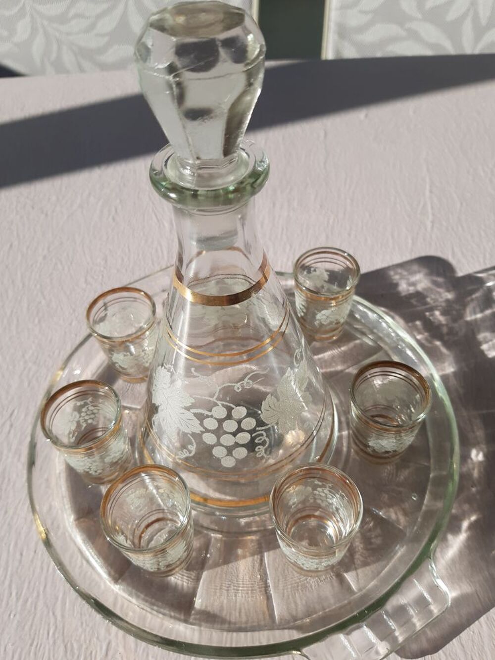 Service &agrave; Liqueur Ann&eacute;es 1950. Décoration
