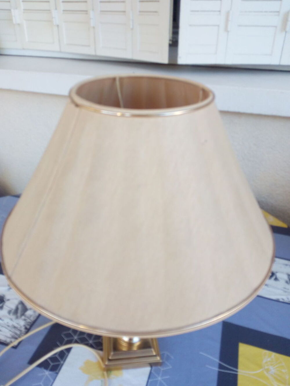 tr&egrave;s belle lampe pied en verre Décoration