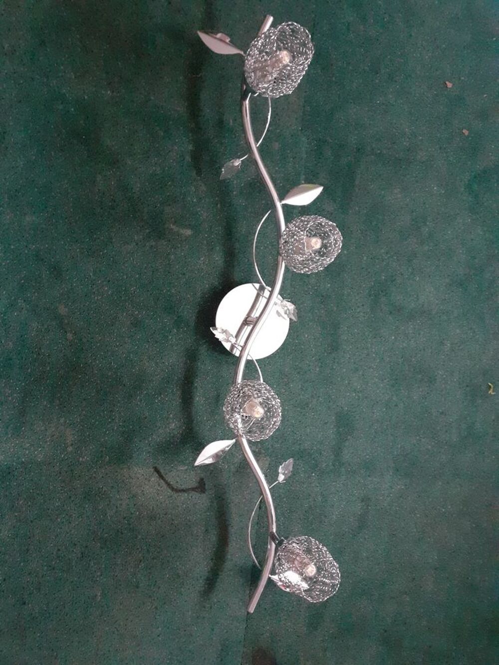Luminaire argent&eacute; Décoration