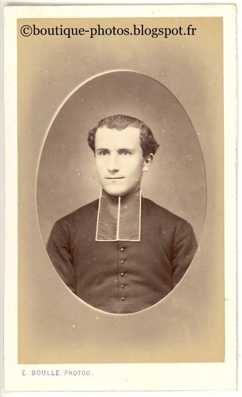 Photo Religieux Prêtre Curé Photographie E. Boulle Périgueux 1 Loches (37)