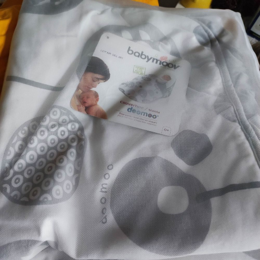 BABYMOV Couverture Manta BLANC/GRIS Puériculture