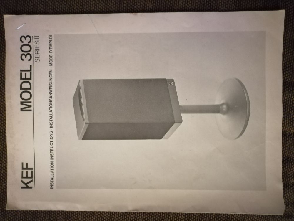 Recherche de 2 pieds d enceinte KEF MODEL 303 S&Eacute;RIE II Audio et hifi