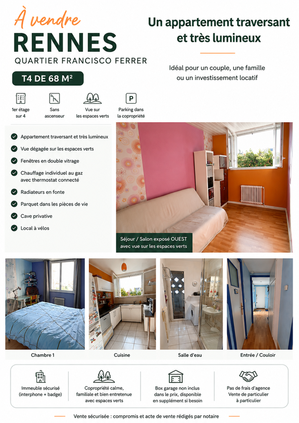 Vente Appartement RENNES - APPARTEMENT T4 Rennes