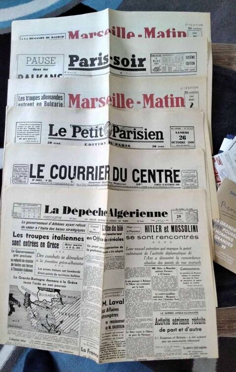 journaux FS an 39/40/41 8 Vendôme (41)