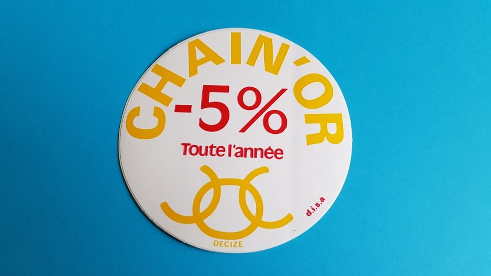 AUTOCOLLANT CHAIN'OR 