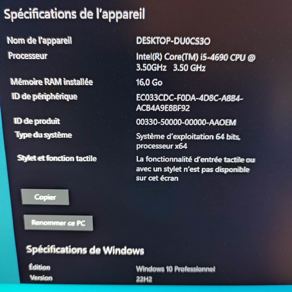 Pc Intel core i5 16Go Ram SSD Fujitsu Celsius W530 Ordinateu Matériel informatique