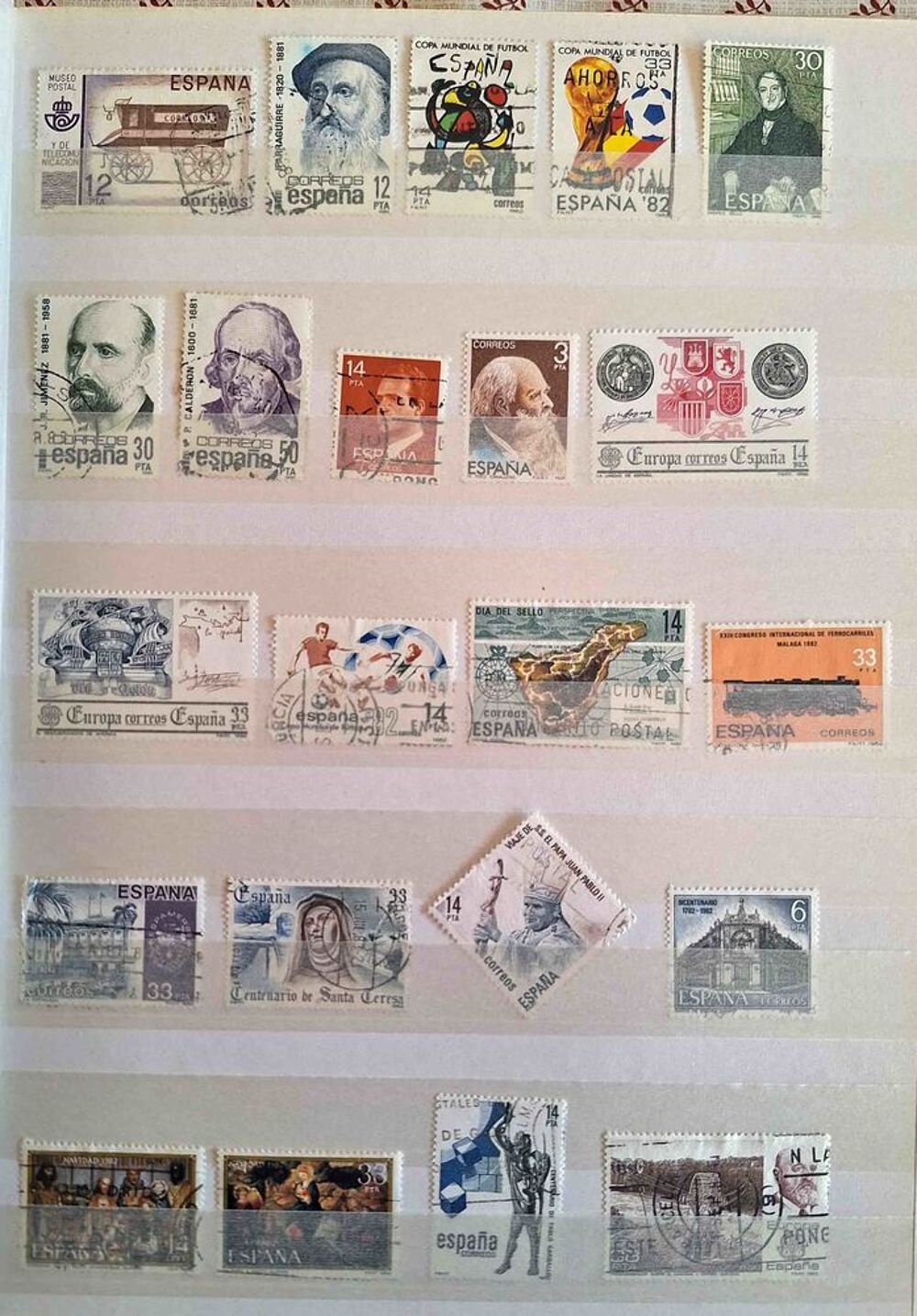 S&eacute;rie de timbres de collection d'Espagne bis 