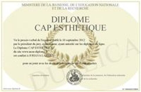   PROFESSEUR DONNE COURS PARTICULIER CAP ESTHETIQUE 