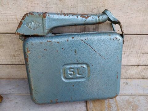 Ancien Bidon Jerrican Tromet Années 50 Vintage 45 Loches (37)