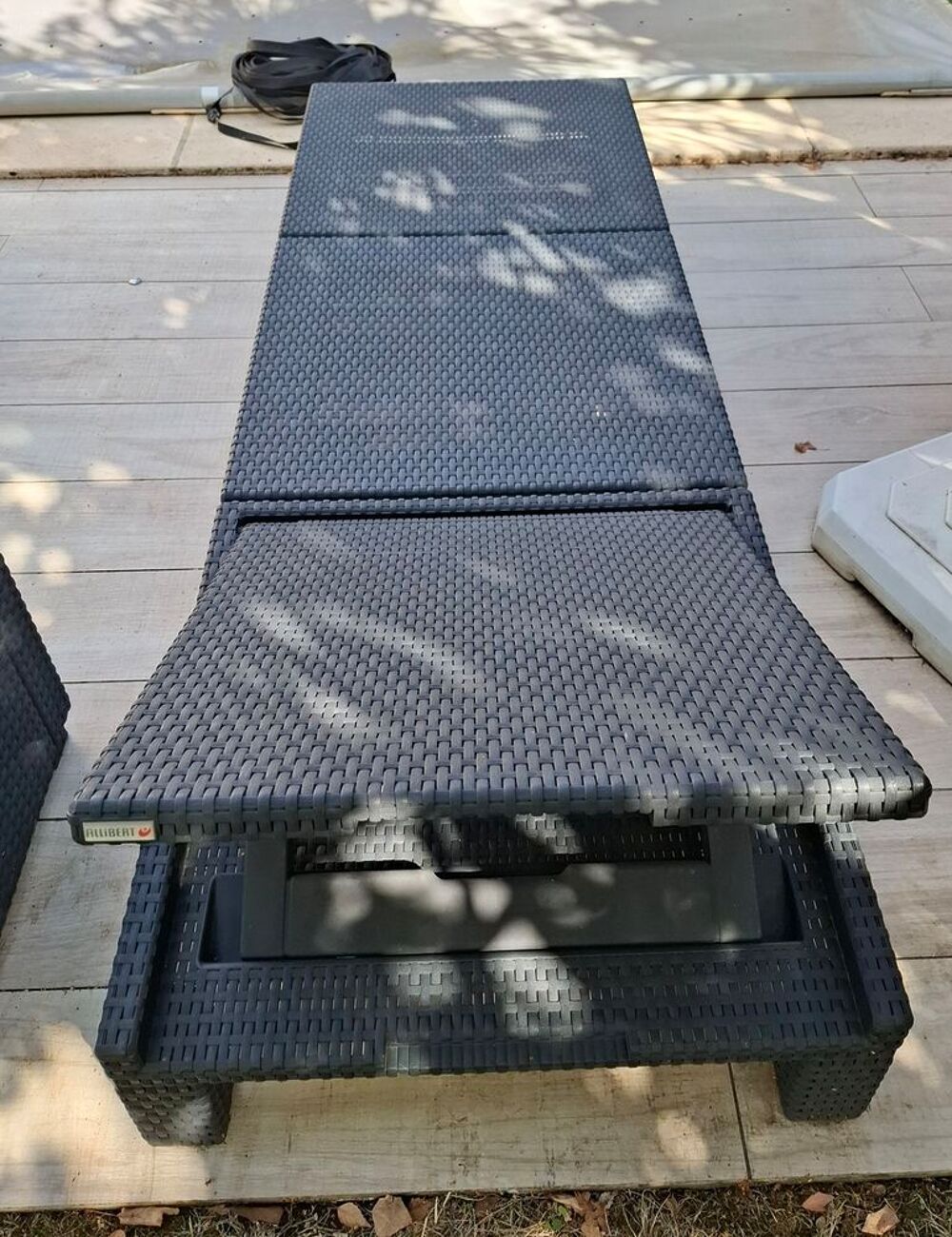 2 bains de soleil avec coussins Jardin