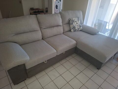 Canap� lit d'angle gris 490 Petit-Bourg (97)