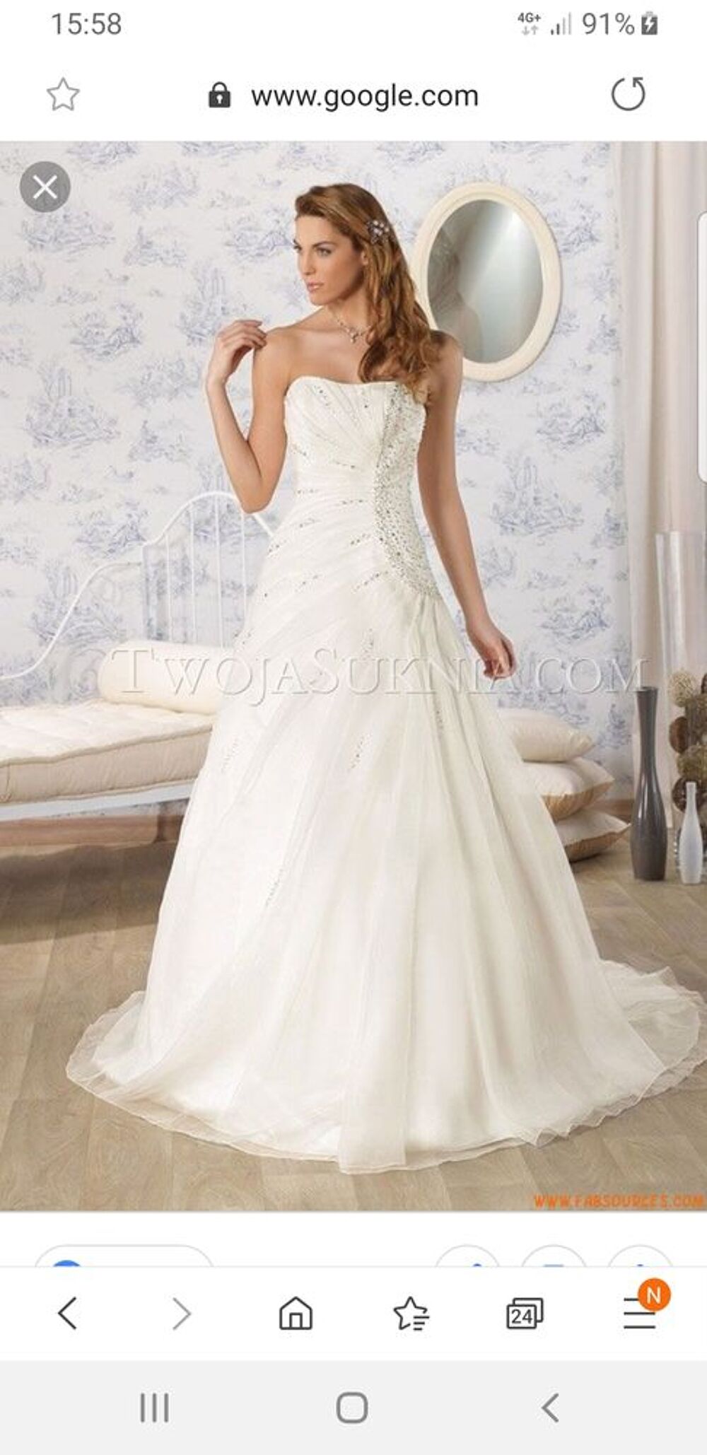 Robe annonceuse de mariage hotsell