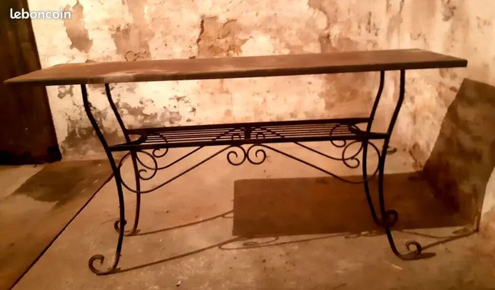 Console en fer forg&eacute; - Vintage Jardin