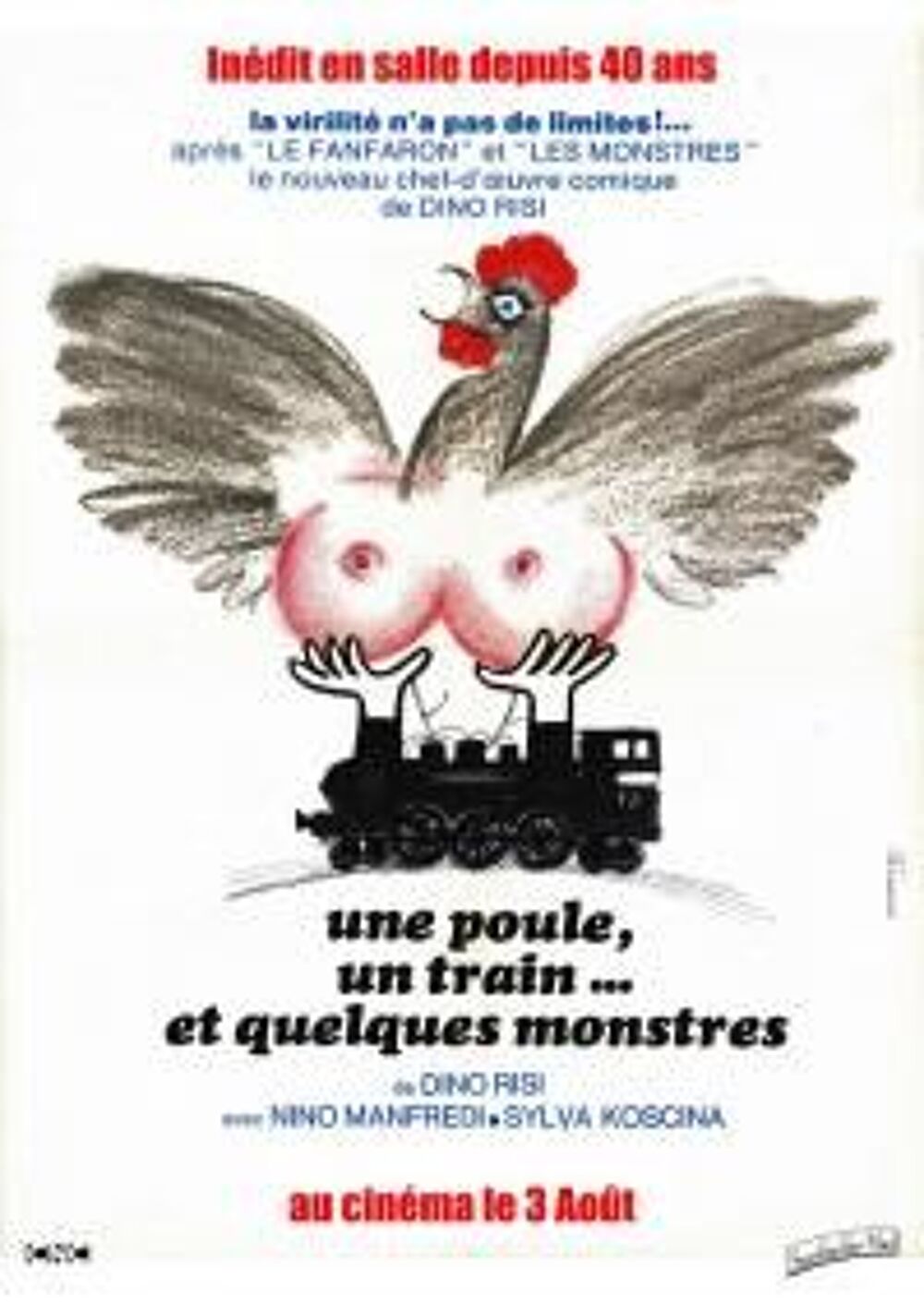 UNE POULE UN TRAIN...ET QUELQUES MONSTRES DVD et blu-ray