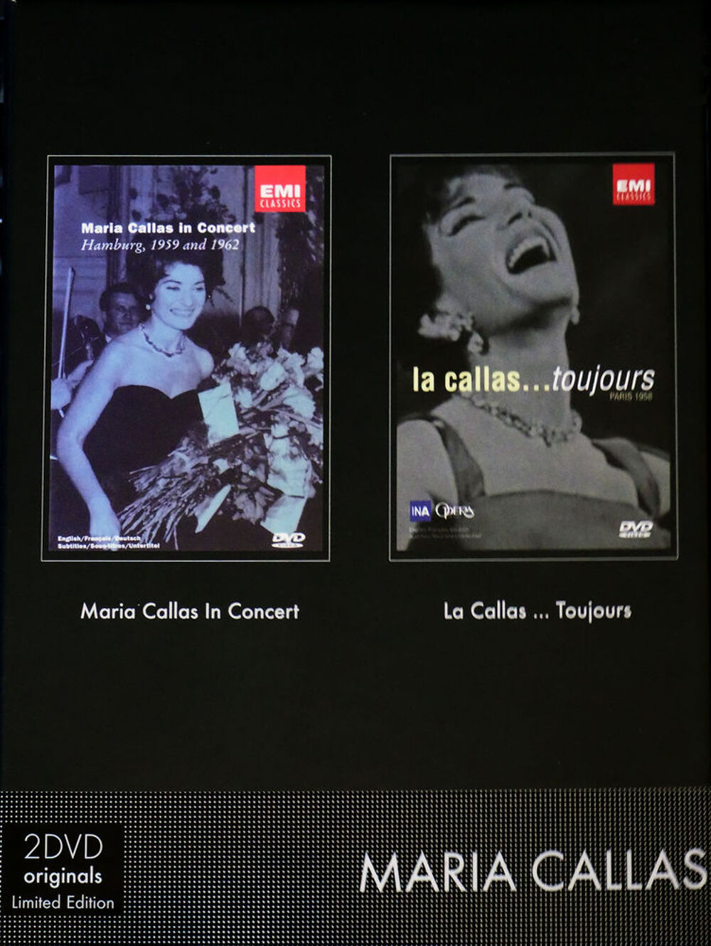 Coffret de 2 DVD " Maria CALLAS " ( EMi -Edition limit&eacute;e) DVD et blu-ray