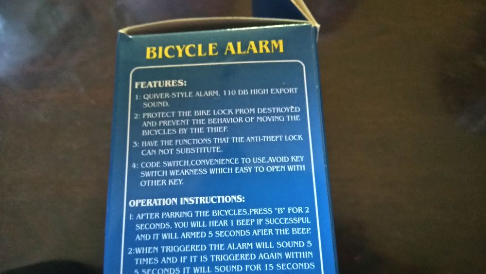 Alarme pour v&eacute;lo Vélos