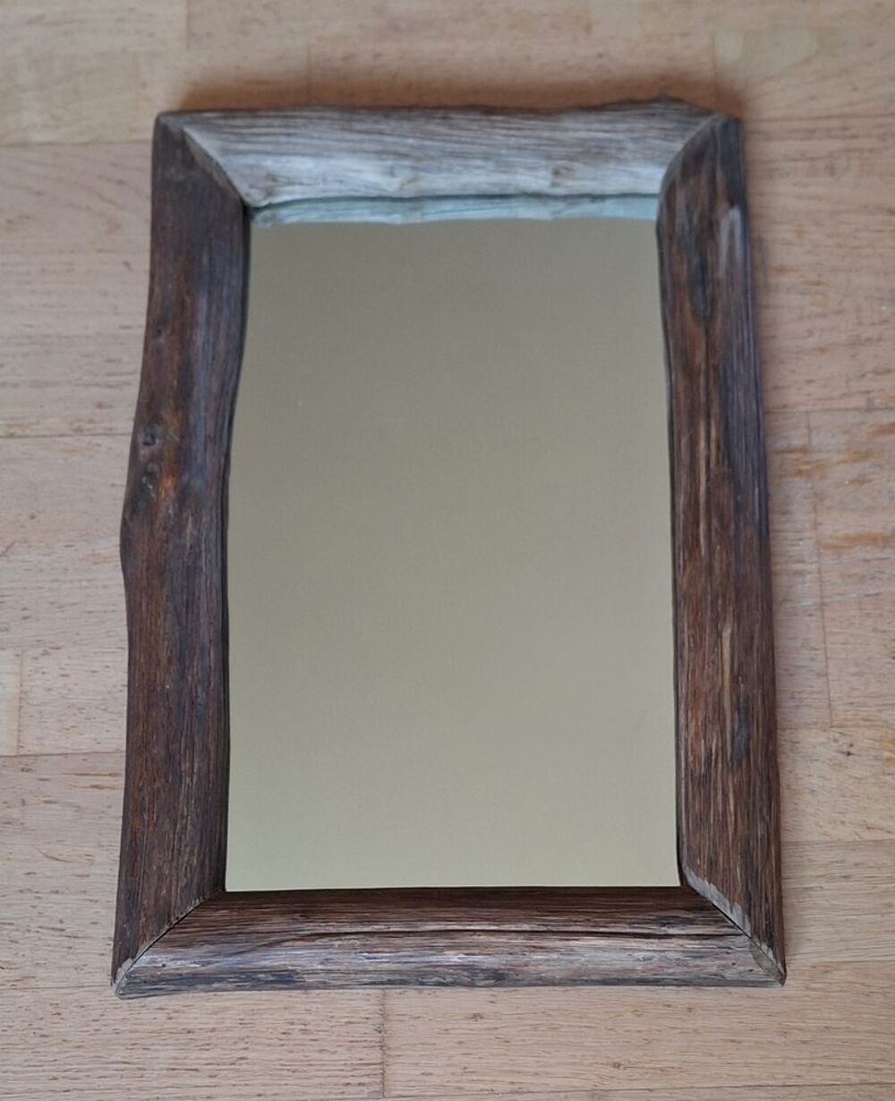 Miroir en bois massif - style rustique Décoration