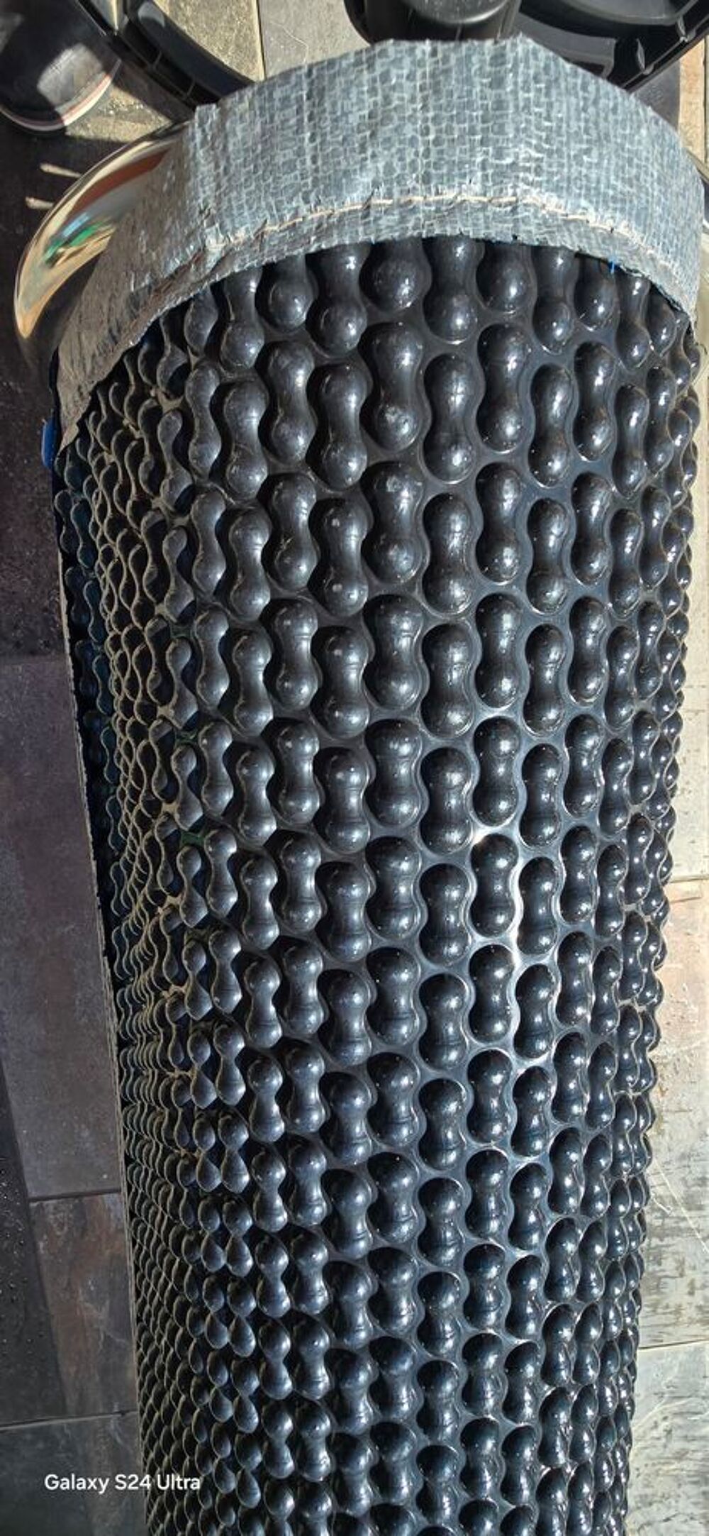 BACHE A BULLES AVEC ENROULEUR Jardin